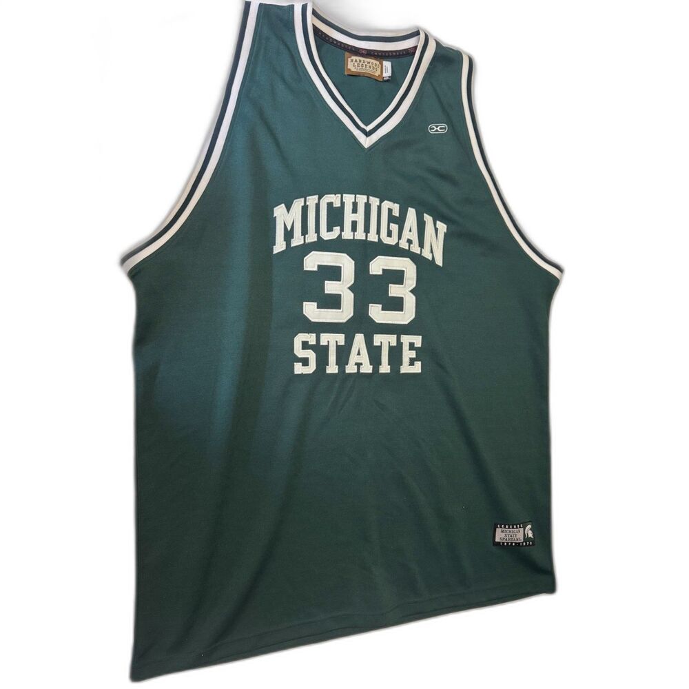 Michigan State Magic Johnson Hardwood Classic 4XL Jersey 1976-1979